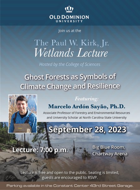 flyer for wetlands lecture.