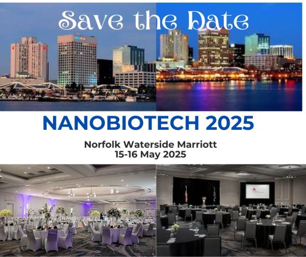 Flyer promoting NanoBioTech 2025 at Old Dominion