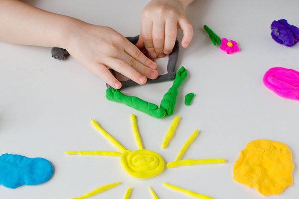 Play Therapy Child with clay