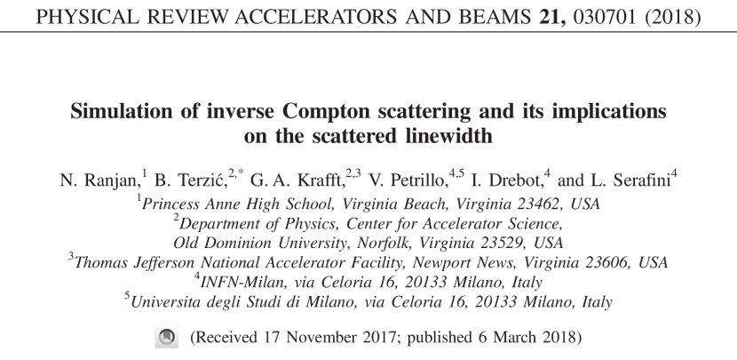 Simulation of inverse Compton scattering and its implications on the scattered linewidth