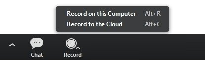 Zoom: Record to Cloud