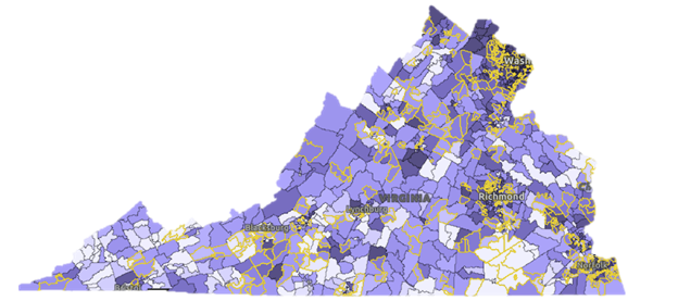 Virginia map