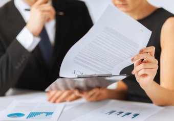 Man signing contract