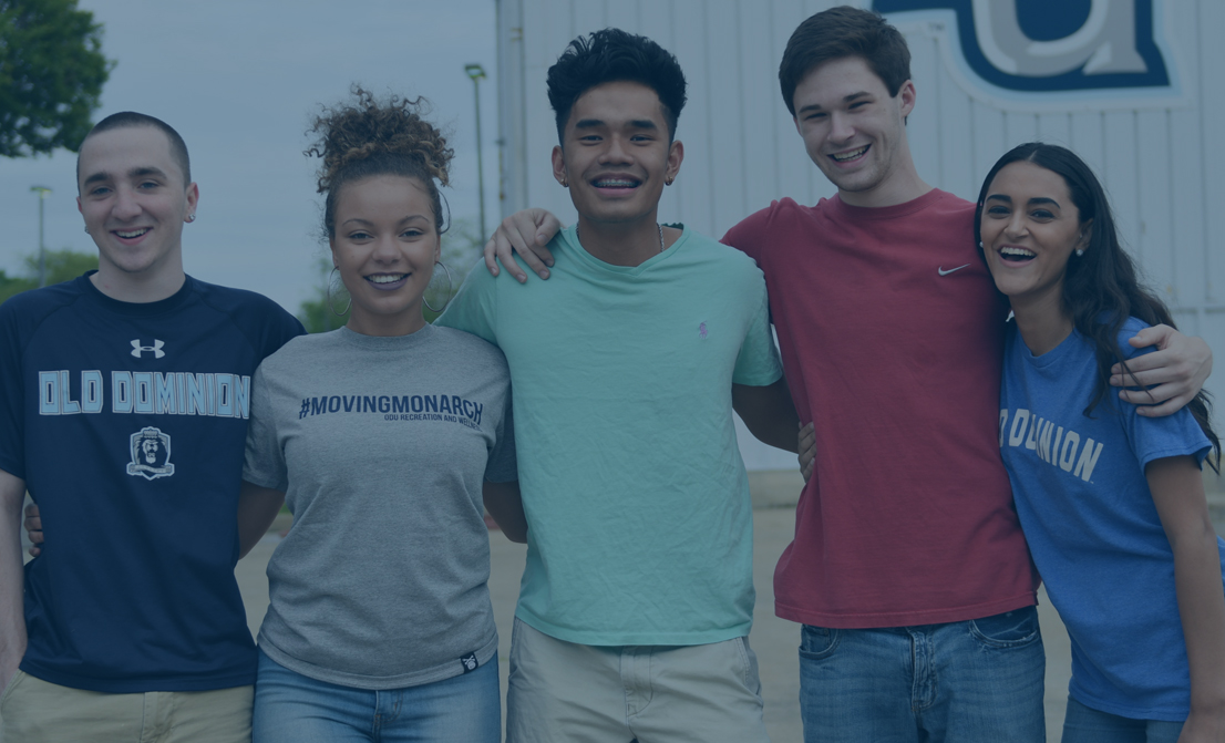 Smiling group of ODU students