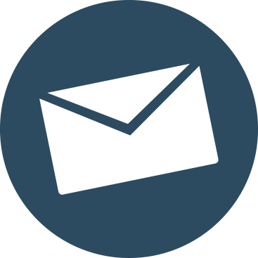 Email icon, blue
